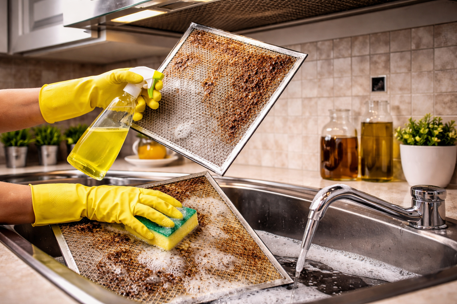 Best Way to Remove Oil Buildup in Kitchens