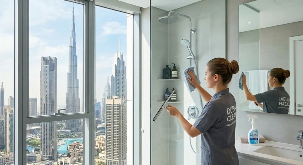 How to Clean Bathroom Glass in Dubai Without Marks